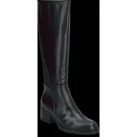 Wonders Dames Leren laarzen Isy zwart (40), Leer, 3 tot 5 cm, Ritssluiting, Casual G-6262