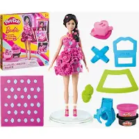 Play-Doh -glamourset edelstenen en linten met Barbiepop