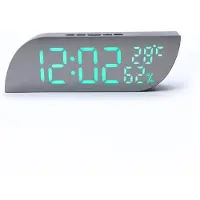 VHV -Grote Digitale Wandklok en Bureauwekker - LED Wandklok met Datum en Temperatuurweergave - Stijlvolle Klok voor Woonkamer, Kantoor en Slaapkamer