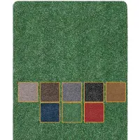 ANRO Deurmat Groen 180x60cm – Schoonloopmat Antislip Wasbaar Voordeur Hal Binnen & Buiten Op Maat
