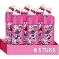 Glorix Toiletreiniger - Zonder Bleek - Floral Magnolia - 6 flessen x 750 ml - Voordeelverpakking