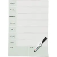 HEMA Zelfklevende weekplanner 24x34cm groen