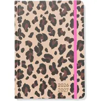 HEMA Schoolagenda 2026-2027 A5 Panter (bruin)