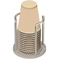 Jojomino Papieren beker dispenser houder organizer opslag feest mondwater spoelhouder, 11,5 x 13 cm B