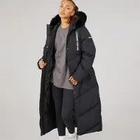 L'amore Couture Dames Madison Lange Puffer Jas Zwart