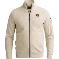 PME Legend Tussenjas 'Sweatshirt with jacquard pattern and flight pocket' offwhite