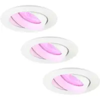 LEDVION - 3X SMART LED Inbouwspot Rio - Wit - Dimbaar
