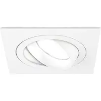 LEDVION - 1X LED Inbouwspot Sevilla - Dimbaar - 3W - 6500K - Ø92 mm - Wit