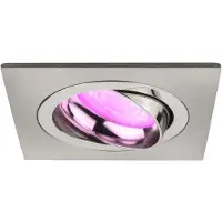 LEDVION - 1X SMART LED Inbouwspot Sevilla - Dimbaar - WiFi - RVS