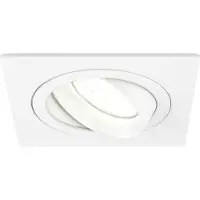 LEDVION - 1X LED Inbouwspot Sevilla - Dimbaar - 3W - 4000K - Ø92 mm - Wit