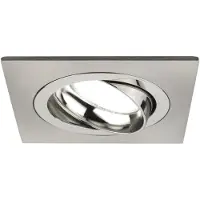 LEDVION - 1X LED Inbouwspot Sevilla - Dimbaar - 3W - 6500K - Ø92 mm - RVS