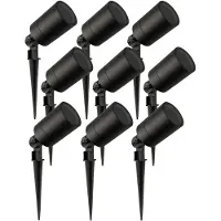 LEDVION - 9X LED Spotlight - GU10 - Zwart - 5W - IP65
