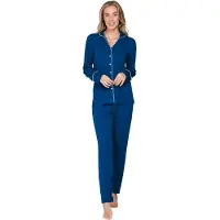 Pastunette Pyjama 'Premium - Blue Mirage' blauw / donkerblauw