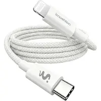 IMoshion Braided USB-C naar Lightning kabel 30W - 2 meter - Wit