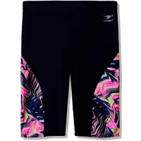 Speedo - Male Spliced Printed Jammer - Zwembroek 5, zwart