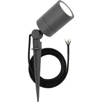 LEDVION - LED Prikspots Antraciet - IP65 - 5W - GU10 - 1M