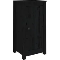 vidaXL Dressoirs 2 st 39x35x80 cm massief grenenhout zwart