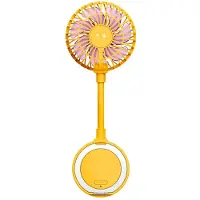 Fresh 'n rebel Magnetic Fan - Tropical Yellow Ventilator 3 Snelheden
