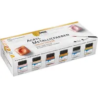 Kreul Metallic Glamour Living Set acrylverf 6 x 20 ml