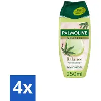 Palmolive 4 x – Douchegel – Nourish & Revive – 500 ml - Douchegel - Huid Verzorgen - Voedende Douchegel - Frisse Geur - Melkbestanddelen