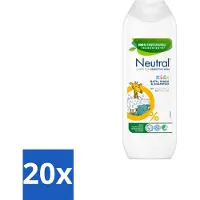 Neutral 20 x Kids – Douchegel – Bath, Wash & Shampoo – 250 ml - Kinderhuid Verzorging - Gevoelige Huid - Kinderwas - Douchegel - Badschuim