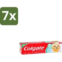 Colgate 7 x - Aardbeismaak - Kindertandpasta - Voor 0 tot 2 jaar oud - 50ml - Baby Tandenpoetsen - Kindertandpasta - Aardbeismaak - Melkgebit - Gaatjes Voorkomen