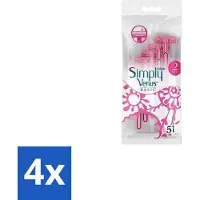 Gillette venus 4 x Gillette Simply Venus – Wegwerpscheermesjes – Basic – 5 mesjes - Scheermesje Vrouw - Scheermesje Voor Vrouwen - Scheermesje Voor Benen - Scheermesje Voor Oksels - Scheermesje Dagelijks Gebruik