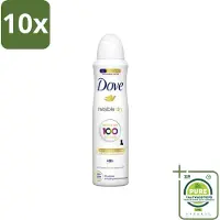 Dove 10 x - Deodorant - Spray Invisible Dry - Onzichtbare bescherming - 250 ml - Grootverpakking - Invisible Dry - Onzichtbare Vlekken - Deodorant Spray - Zweet En Geur - 48 Uur Bescherming