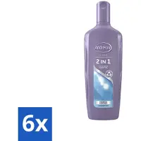 Unilever 6 x - 2-in-1 - Shampoo - Voor Snel & Effectief Wassen - 300 ml - 2-in-1 Shampoo Conditioner - Snel Wassen - Haar Verzorgen - Meloen En Aloë Vera - Hydraat