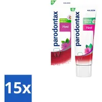 Parodontax 15 x - Tandpasta - Herbal Fresh - Bergamot & Mint - 75ml - Tandvleesgezondheid - Bloedend Tandvlees - Tandpasta - Kruidenextracten - Bergamot