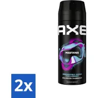 Axe 2 x - Deodorant Bodyspray - 100% Fresh Fragrance - Marine - Sea Breeze & Sage - 150 ml - Marine Deodorant - Zeebries Geur - Bodyspray - Frisheid - 48 Uur Geur