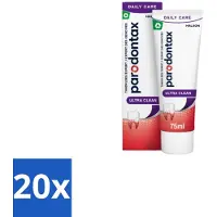 Parodontax 20 x Tandpasta bij Bloedend Tandvlees Ultra Clean 75 ml - Bloedend Tandvlees - Tandpasta - Tandvleesbescherming - Tandplak - Fluoride