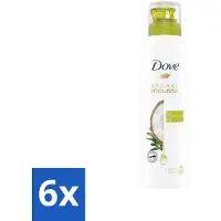 Dove 6 x Shower Foam Coconut Oil 200 ml - Douche Mousse - Kokosolie Douche - Huid Verzorging - Scheer Mousse - Huid Hydraatatie