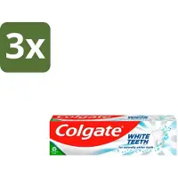 Colgate 3 x – Tandpasta – White Teeth – 75 ml - Tandpasta - Witte Tanden - Wittere Tanden - Tanden Reinigen - Tandenborstel