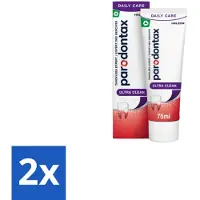 Parodontax 2 x Tandpasta bij Bloedend Tandvlees Ultra Clean 75 ml - Bloedend Tandvlees - Tandpasta - Tandvleesbescherming - Tandplak - Fluoride