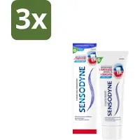 Sensodyne 3 x – Tandpasta – Gevoeligheid & Tandvlees – 75 ml - Gevoelige Tanden - Tandvleesbescherming - Tandgevoeligheid - Tandplak - Gaatjes