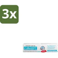 Curasept 3 x Gel-Tandpasta 0,05% CHX 75 ml - Tandpasta - Antibacteriële Tandpasta - Chloorhexidine - Tandvleesbescherming - Plaquevoorkomend