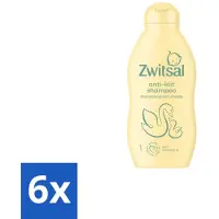 Zwitsal 6 x Shampoo Anti-Klit 200 ml - Baby Haar Verzorging - Anti-klit Shampoo - Baby Shampoo - Babyhuid Verzorging - Anti-klit