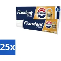 Fixodent 25 x Kleefpasta Plus Dual Power 40 gr - Kleefpasta Kunstgebit - Onverslaanbare Bijtkracht - Kunstgebit Fixatie - Bijtkracht Kunstgebit - Kunstgebit Comfort