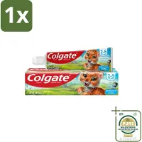 Colgate 1 x - Bubble Fruit - Kindertandpasta - Voor 2 tot 5 jaar oud - 50ml- Kindertandpasta - Gaatjes Bestrijden - Melktanden Beschermen - Tandpasta Voor Kinderen - Bubble Fruit Smaak