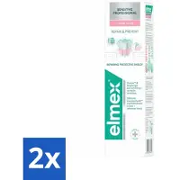 Elmex 2 x Tandpasta Sensitive Professional Gum Care 75 ml - Gevoelige Tanden - Tandpasta - Gevoeligheid - Tandarts Aanbevolen - PRO-ARGIN Technologie