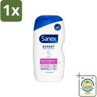Sanex 1 x Douchegel Expert Skin Health Pro Hydrate 400 ml- Droge Huid - Hydratatie - Glycerine - Inuline - Huidverzorging