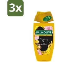 Palmolive 3 x - Thermal Spa - Douchegel - Pampering Oil - Macadamia - 250 ml - Douchegel - Pampering Oil - Macadamia-olie - Spa Ervaring - Huid Verzorging