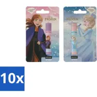 Disney Frozen 10 x – Lippenbalsem – Blueberry & Passionfruit – Verzorgend - Lippenbalsem - Lippenbalsem Elsa - Lippenbalsem Anna - Lippenbalsem Voor Kinderen - Lippenbalsem Voor Jongeren