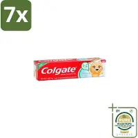 Colgate 7 x - Aardbeismaak - Kindertandpasta - Voor 0 tot 2 jaar oud - 50ml - Grootverpakking - Baby Tandenpoetsen - Kindertandpasta - Aardbeismaak - Melkgebit - Gaatjes Voorkomen