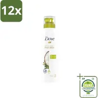 Dove Shower Foam Coconut Oil 200 ml - Voordeelverpakking - 12 stuks - Douche mousse - Kokosolie douche