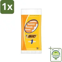 BIC 1 x - Scheermesjes - Enkel Mesje - Wegwerpmesjes - 5 Scheermesjes - Scheermesje - Wegwerpscheermesje - Enkel Mesje - Roestvrijstalen Mesje - Chroomcoating