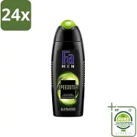 Fa Men - Douchegel - Speedster - Verfrissend & Energiek - Langdurig - 250 ml - Voordeelverpakking - 24 stuks - Douchegel mannen - Energie
