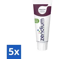 Zendium 5 x Tandpasta Sensitive 75 ml - Gevoelige Tanden - Tandpasta - Natuurlijke Enzymen - Mondgezondheid - Fluoride