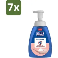 Blue Wonder 7 x - Handzeep - Hygiënisch & Verzorgend - 225 ml - Hygiëne - Handzeep - Handreiniging - Antibacteriële Handzeep - Schuimende Mousse